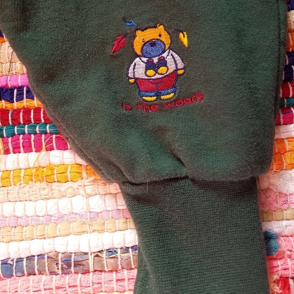 First Moments Baby Overalls Vtg Teddy Jumper - Picture 2 of 6